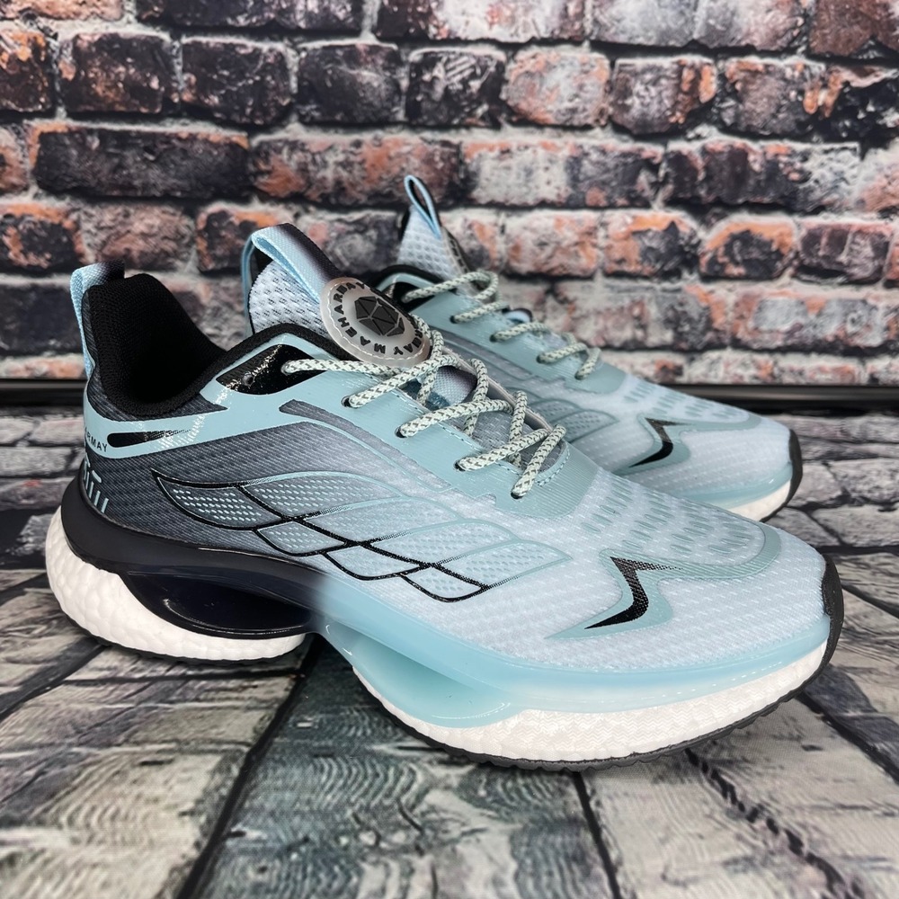 Maeharmay Blue Black Gradient Mesh Athletic Sneakers Womens 7 EU 37 Lightweight